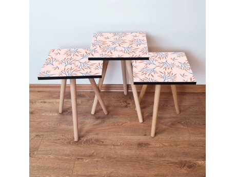 HANAH HOME Set 3 stočića 3Shp169 Navy Blue