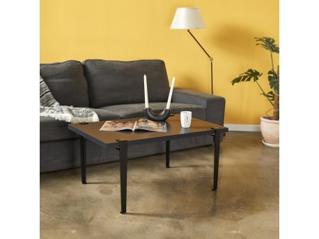 HANAH HOME Sto za kafu Neda Anthracite Black
