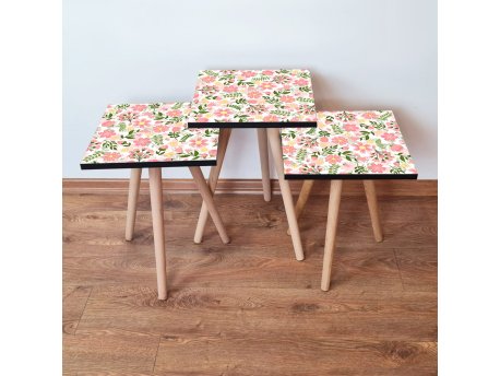 HANAH HOME Set 3 stočića 3Shp170 Multicolor