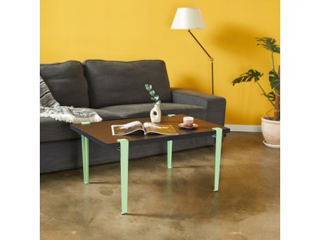 HANAH HOME Sto za kafu Neda Anthracite Mint Green