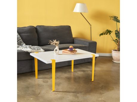 HANAH HOME Sto za kafu Neda White Yellow