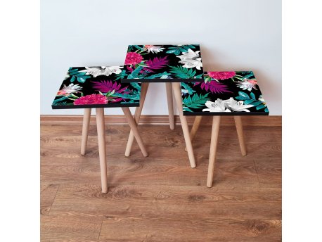 HANAH HOME Set 3 stočića 3Shp190 Multicolor