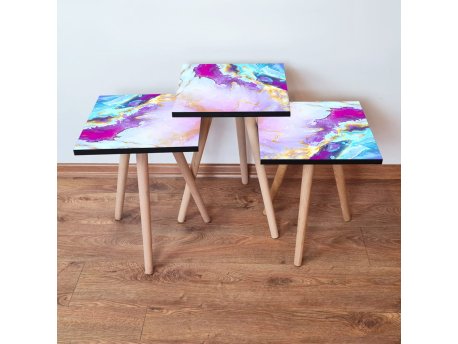 HANAH HOME Set 3 stočića 3Shp195 Multicolor