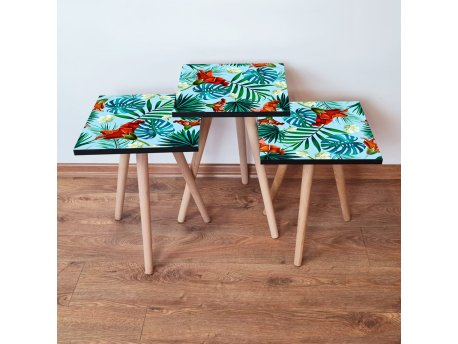 HANAH HOME Set 3 stočića 3Shp199 Multicolor