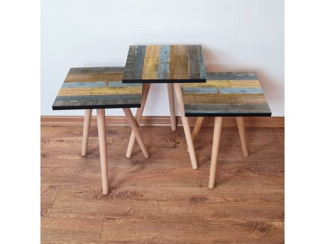 HANAH HOME Set 3 stočića 3Shp2 Multicolor