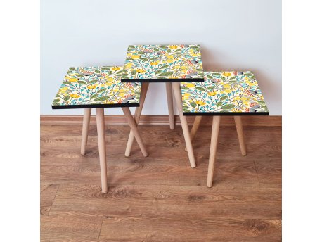 HANAH HOME Set 3 stočića 3Shp201 Multicolor