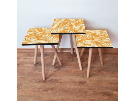 HANAH HOME Set 3 stočića 3Shp204 Orange