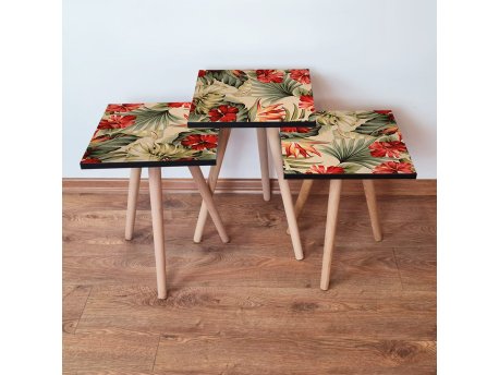 HANAH HOME Set 3 stočića 3Shp205 Beige