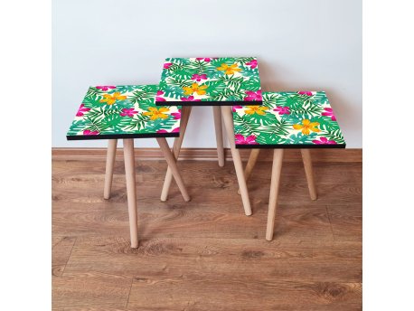 HANAH HOME Set 3 stočića 3Shp206 Multicolor