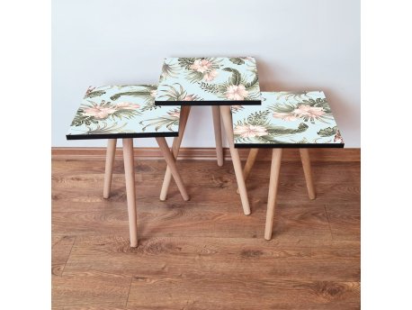 HANAH HOME Set 3 stočića 3Shp207 Blue