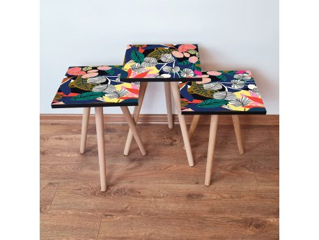 HANAH HOME Set 3 stočića 3Shp209 Multicolor