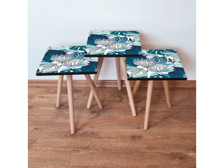 HANAH HOME Set 3 stočića 3Shp210 White