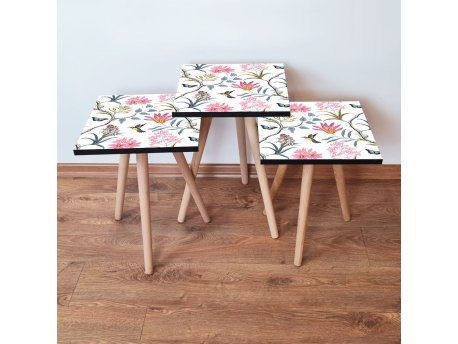 HANAH HOME Set 3 stočića 3Shp211 Multicolor