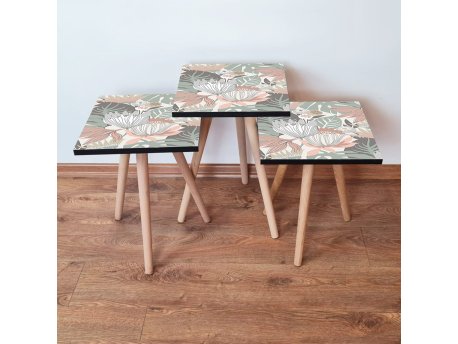 HANAH HOME Set 3 stočića 3Shp212 Multicolor