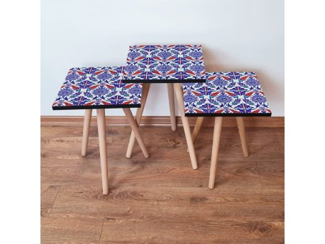 HANAH HOME Set 3 stočića 3Shp224 Multicolor