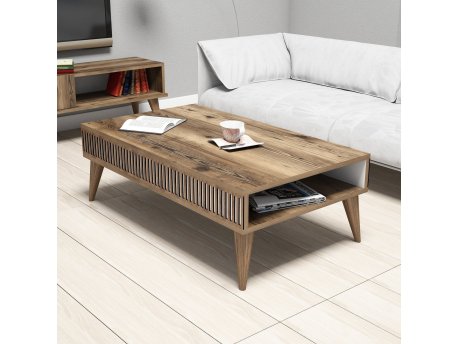 HANAH HOME Sto za kafu Milan Walnut