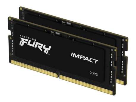 KINGSTON SODIMM DDR5 32GB (2x16 kit) 6400MT/s FURY Impact Black XMP (KF564S38IBK2-32)