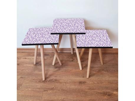 HANAH HOME Set 3 stočića 3Shp247 White