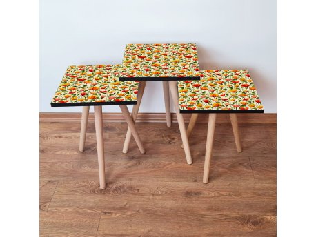 HANAH HOME Set 3 stočića 3Shp248 Multicolor