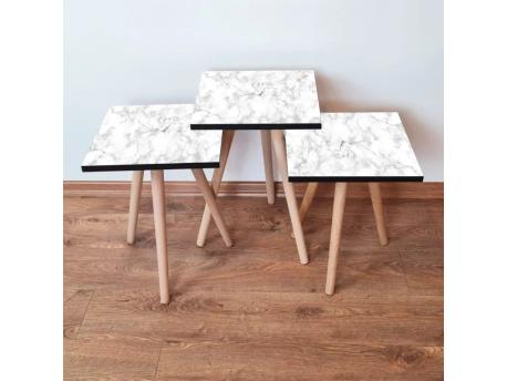 HANAH HOME Set 3 stočića 3Shp255 White