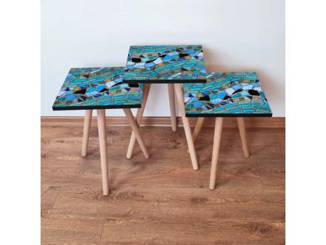 HANAH HOME Set 3 stočića 3Shp256 Multicolor