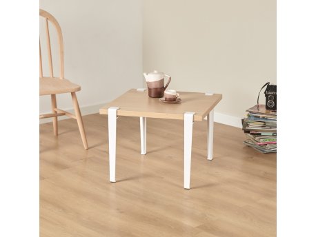 HANAH HOME Sto za kafu Halicheron Wooden White