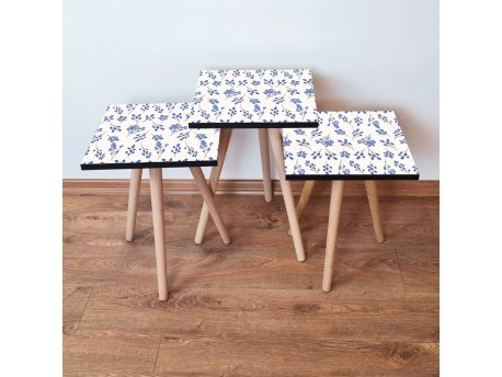 HANAH HOME Set 3 stočića 3Shp259 Navy Blue