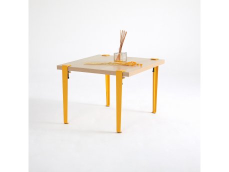 HANAH HOME Sto za kafu Halicheron Wooden Yellow