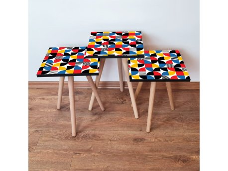 HANAH HOME Set 3 stočića 3Shp276 Multicolor