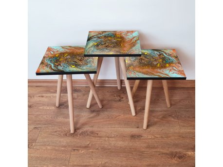 HANAH HOME Set 3 stočića 3Shp280 Multicolor