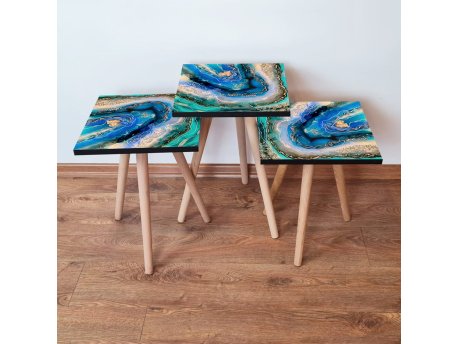 HANAH HOME Set 3 stočića 3Shp281 Multicolor