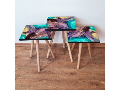 HANAH HOME Set 3 stočića 3Shp282 Multicolor