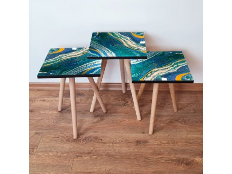 HANAH HOME Set 3 stočića 3Shp287 Multicolor