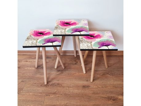 HANAH HOME Set 3 stočića 3Shp300 Multicolor