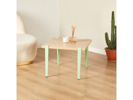 HANAH HOME Sto za kafu Halicheron Wooden Mint Green