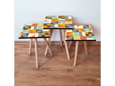 HANAH HOME Set 3 stočića 3Shp322 Multicolor
