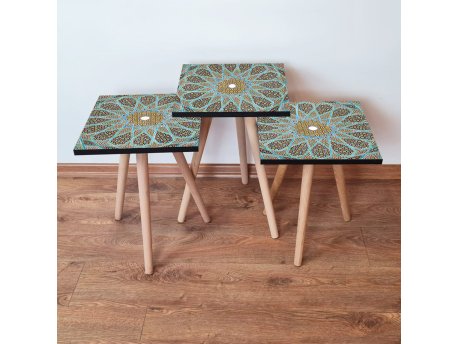 HANAH HOME Set 3 stočića 3Shp340 Multicolor