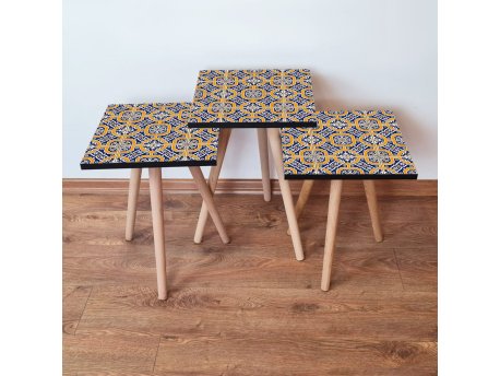 HANAH HOME Set 3 stočića 3Shp35 Navy Blue