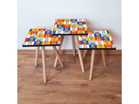 HANAH HOME Set 3 stočića 3Shp375 Multicolor