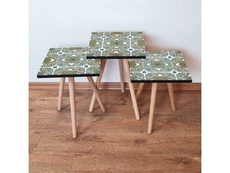 HANAH HOME Set 3 stočića 3Shp39 Multicolor