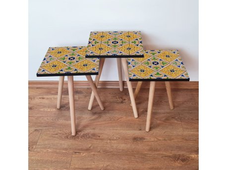 HANAH HOME Set 3 stočića 3Shp46 Multicolor