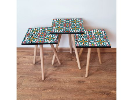 HANAH HOME Set 3 stočića 3Shp48 Multicolor