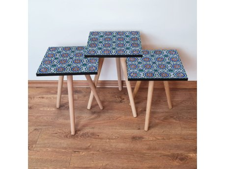 HANAH HOME Set 3 stočića 3Shp50 Multicolor