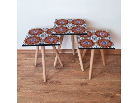 HANAH HOME Set 3 stočića 3Shp51 Multicolor