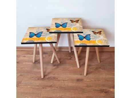 HANAH HOME Set 3 stočića 3Shp58 Multicolor