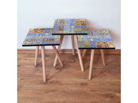 HANAH HOME Set 3 stočića 3Shp59 Multicolor