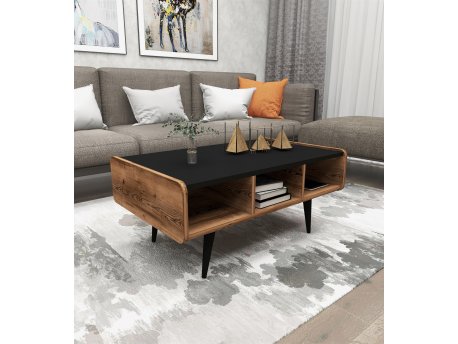 HANAH HOME Sto za kafu Line Light Walnut