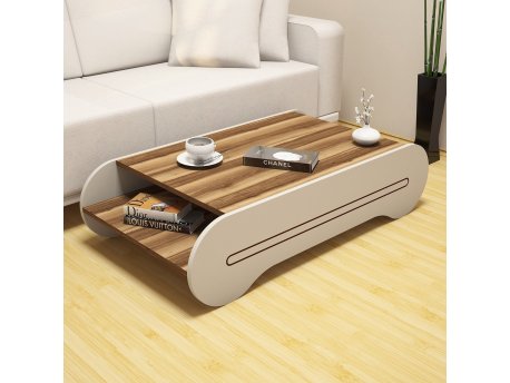 HANAH HOME Sto za kafu Cool Walnut Cream