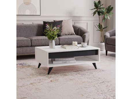 HANAH HOME Sto za kafu Century White