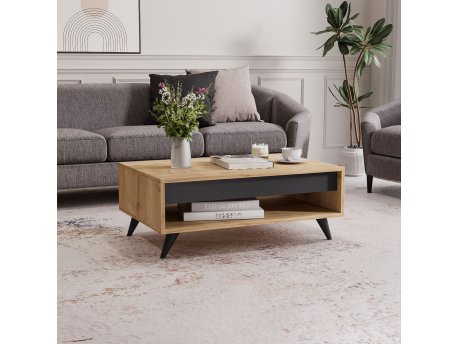 HANAH HOME Sto za kafu Century Sapphire Hrast